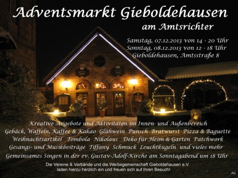 Adventsmarktplakat 2013